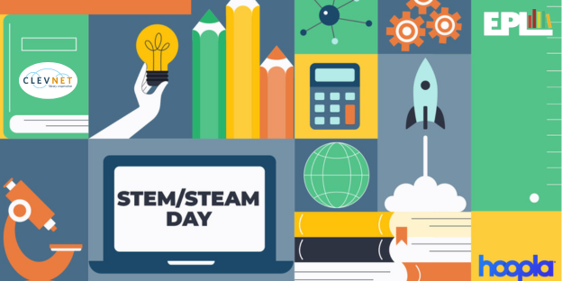 EuclidLibrary's tweet image. It's STEM / STEAM Day! Learn more about science, tech, art, &amp;amp; more with Hoopla's STEAM collection. Expand your STEAM education with books, videos, &amp;amp; music designed to spark curiosity: hoopladigital.com/collection/ste…
#OurEuclid #STEMDAY