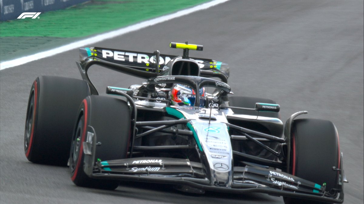 F1's tweet image. Kimi goes P2! 

Antonelli joins Norris on the front row for the second time this weekend 

#F1 #BrazilGP