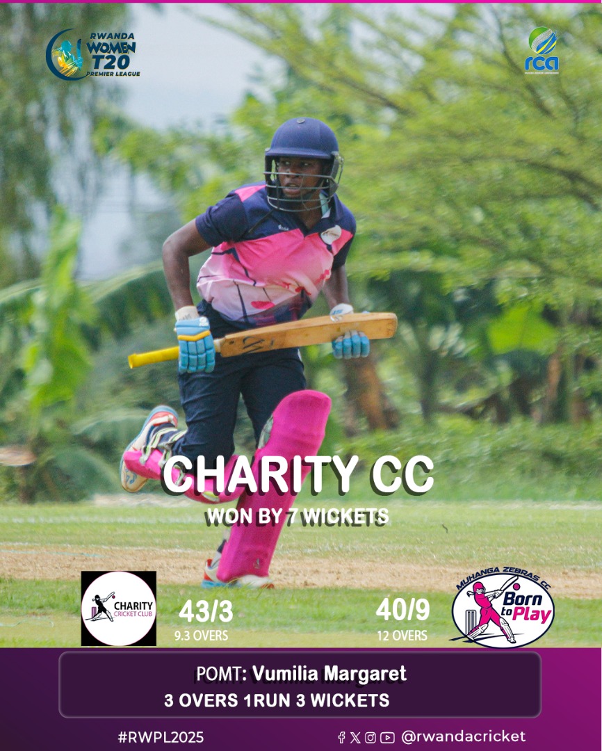 RwandaCricket's tweet image. Today&apos;s results on #RWPL
#Growingwitheverystep