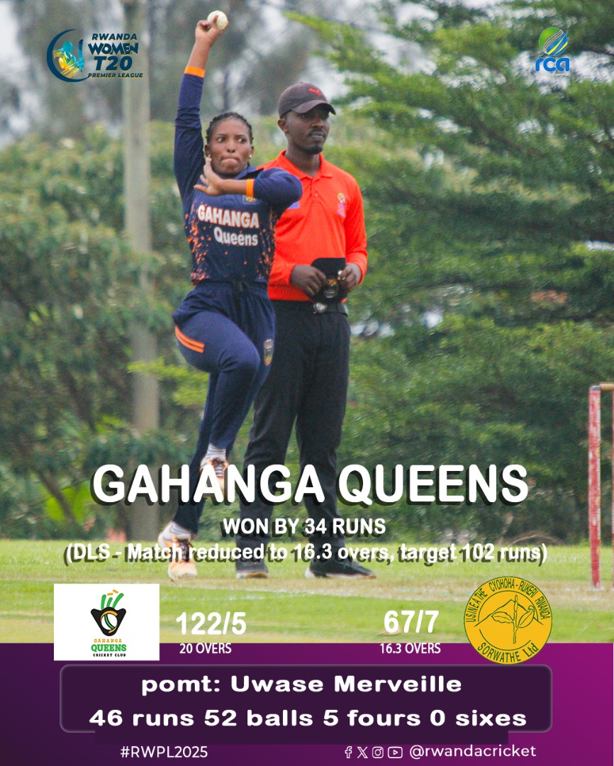 RwandaCricket's tweet image. Today&apos;s results on #RWPL
#Growingwitheverystep
