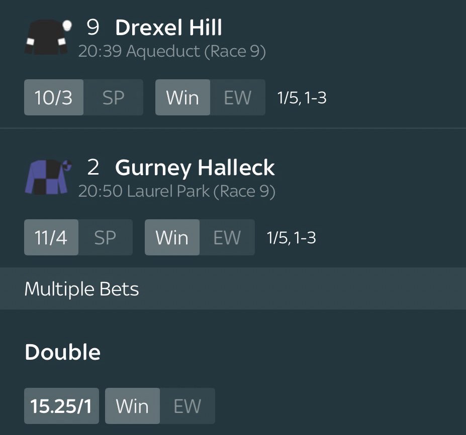 Singles and a small E/W double, keeping it simple tonight! 

Yeeeeehaaaa! 🇺🇸🇺🇸🇺🇸