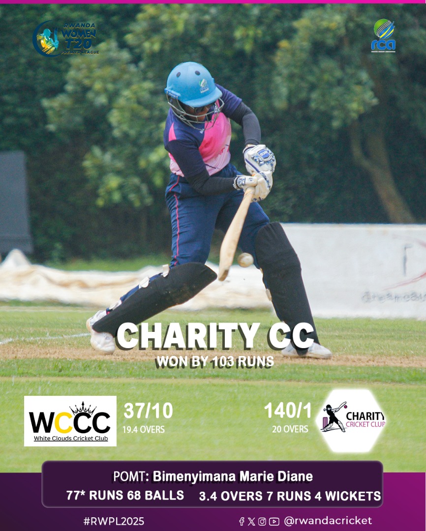 RwandaCricket's tweet image. Today&apos;s results on #RWPL
#Growingwitheverystep