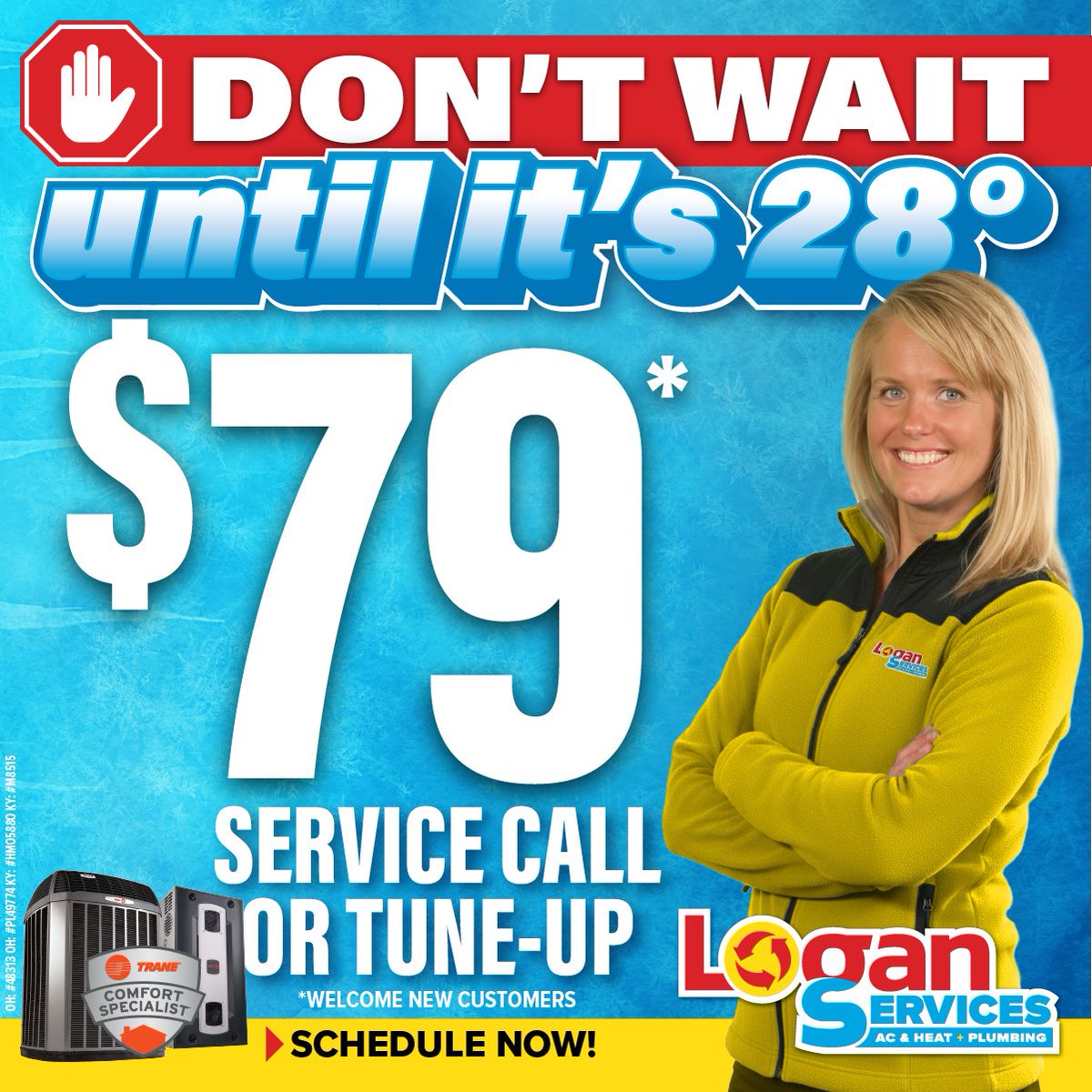 Does your furnace need a little service to make it through the winter? 🥶 
A service call or tune-up can go a long way to ensure your system runs efficiently, keeps your home cozy, and avoids unexpected breakdowns. 
🔥 Schedule your service call or tune-up today for $79!