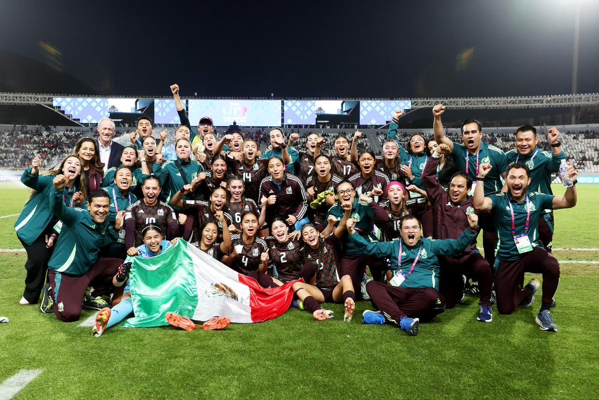Felicito a nuestra selección femenil Sub17 , son un orgullo para México 👏👏👏👍👍👍🇲🇽🇲🇽🇲🇽