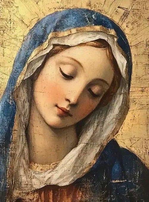 Santa María en Sábado
“Dulce Madre, no te alejes,
tu vista de mi no apartes,
ven conmigo a todas partes
y solo nunca me dejes.
Ya que me proteges tanto
como verdadera Madre,
haz que me bendigan el Padre,
el Hijo y el Espíritu Santo.
Amén.”