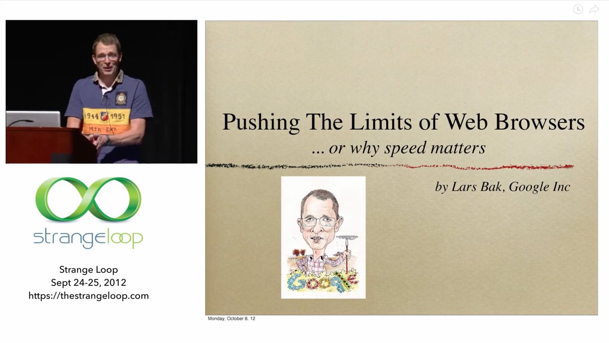 When a talk has punchlines like these, you know you are onto a fascinating journey.

You should probably know - if you don't have curly braces in your programming language, you cannot sell it.

I didn't know anything about JavaScript when starting in 2006 - it was a strange