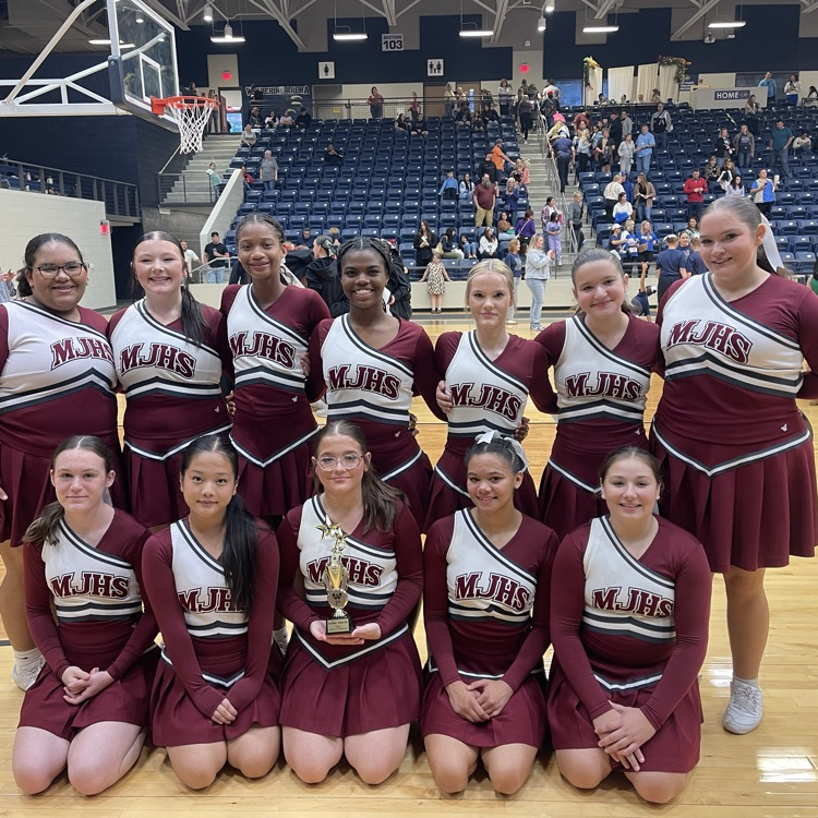 📣MJHS Dance Team competed for their last time this season at Bentonville West Invitational Dance Competition, bringing home a FIRST place trophy! 🏆This group is ending the season having grown over 15 points and is looking forward to next year! Go Pups! 🐾