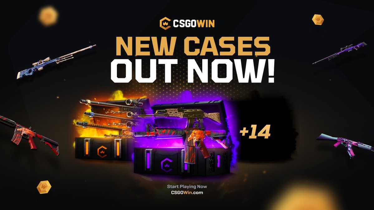New high-roller cases just dropped 🎁🔥

⭐ Cinder
⭐ AWP Royale
⭐ +14 more!

Which one’s your favorite? 👀
Drop it below, one lucky reply wins 100 coins 💰
