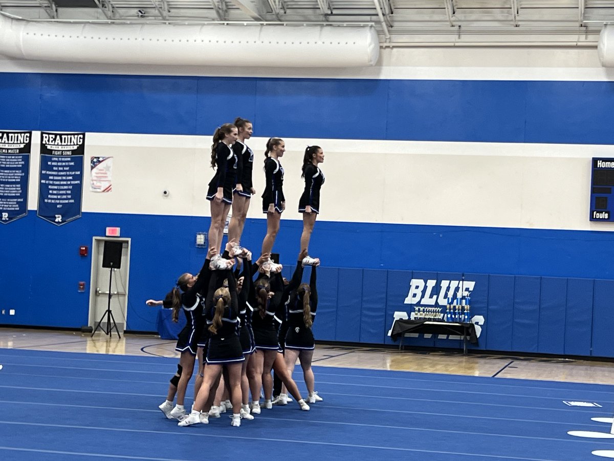 Very proud of both of our Reading Cheer teams today! Great job coaches and athletes!