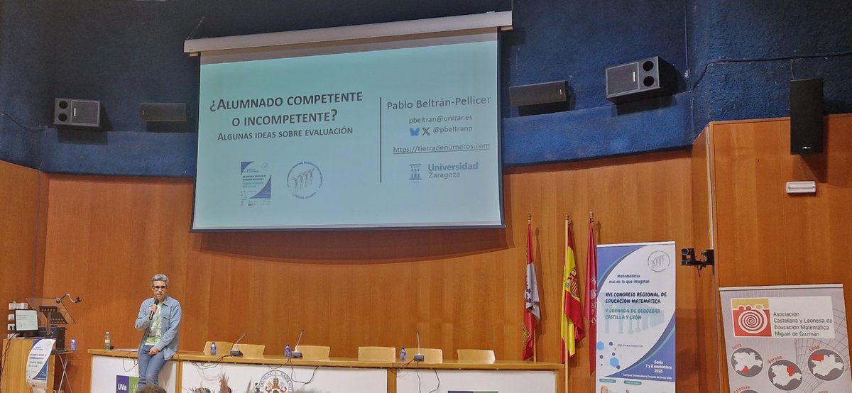 📌 Asistimos al XVI Congreso Regional de Educación Matemática y V Jornada Geogebra Castilla y León organizado por <a href="/Socylem_cyl/">@socylem_cyl</a>.
💬 Grandes ponencias,  espacios de aprendizaje compartido y muchas ideas para llevar al aula.
<a href="/cfiesalamanca/">CFIE SALAMANCA</a> #XVICongresoRegionalCyL #FormaciónCyL