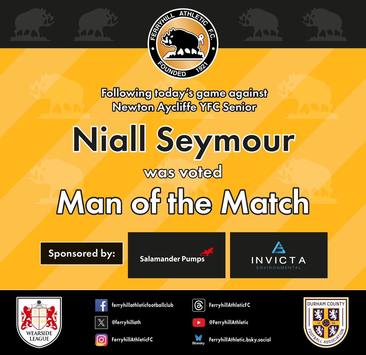 #FerryhillAthletic
#WearsideLeague