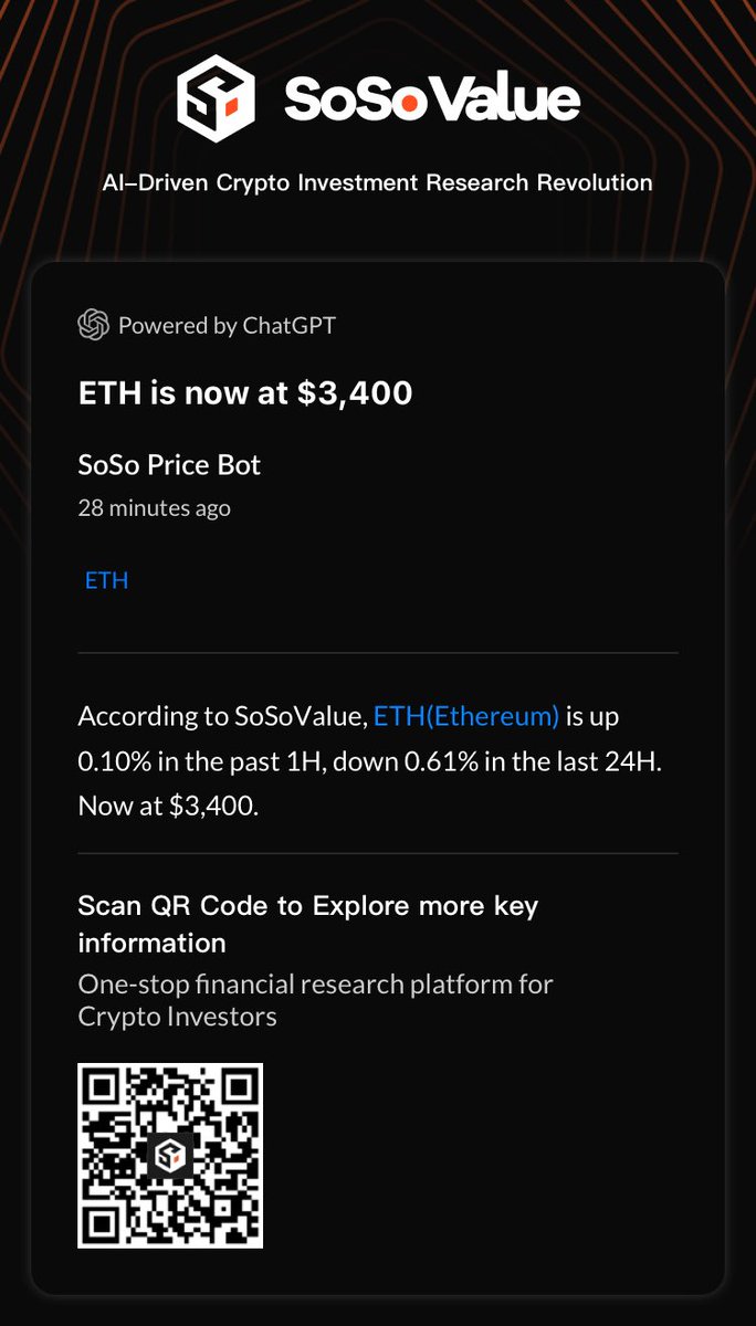 ayorweb3's tweet image. ETH is now at $3,400
View Original:
 sosovalue.com/shares/die1H4