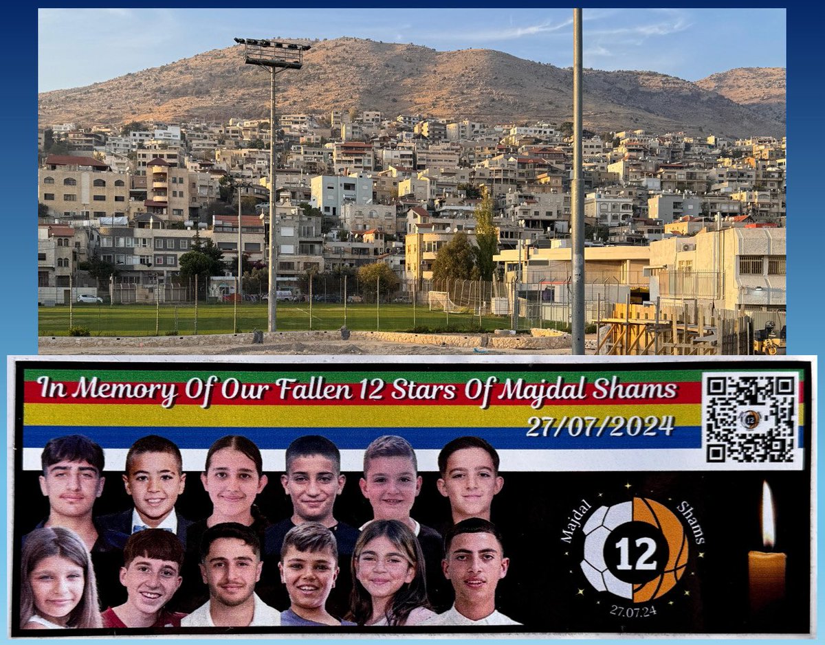 Israel-Reise, Tag 6: Nach acht Jahren wieder einmal am Fuss des Hermon in Majdal Shams, einem drusischen Dorf. Dieses erlangte in der Zwischenzeit traurige Berühmtheit. Am 27. Juli 2024 tötete eine Hisbollah-Rakete iranischer Herkunft 12 Kinder auf einem Fussballplatz.