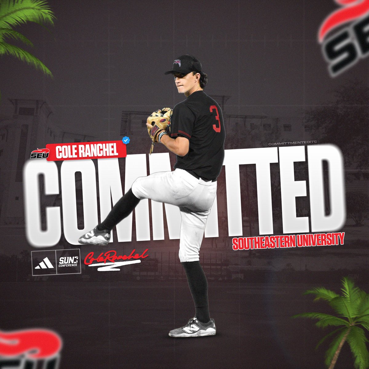 I am truly blessed and excited to announce that I will be committing to Southeastern University to further my academic and athletic career. I want to thank my parents and all of the coaches that I have grown up with. I also want to thank Coach Grinder and the SEU coaches. Go Fire