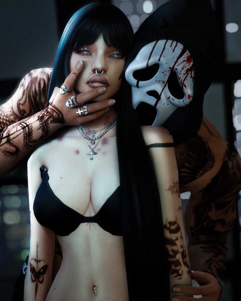 hainenosims's tweet image. Halloween Reyviv pic that my love Cici took, now out of the vault.. :p