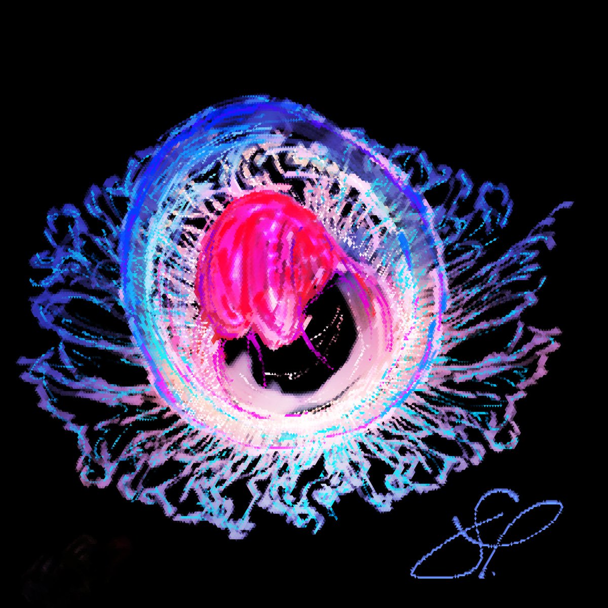 cling to the bottom of the ocean floor. #artwork #JELLYFISH #art