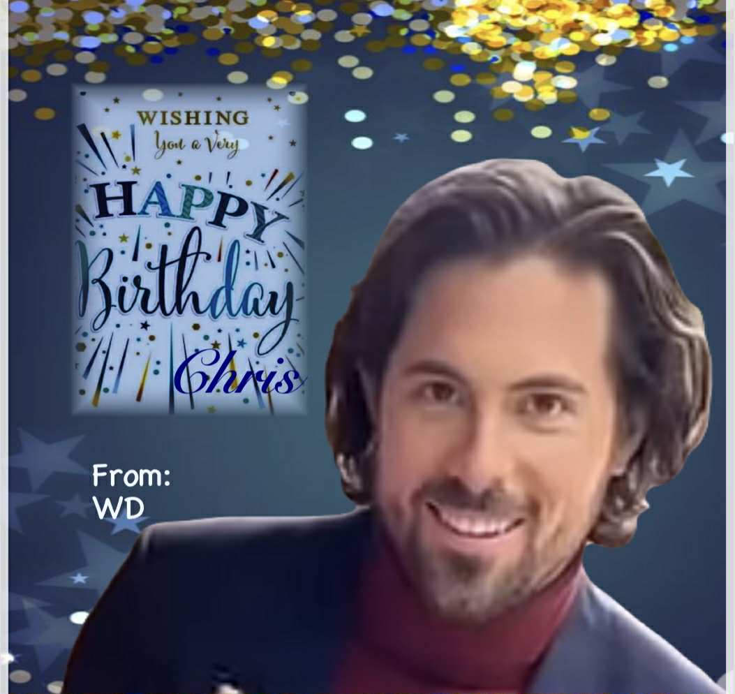 From your fellow Canadian, WD-On this special day, may you be surrounded by the same warmth, grace, and quiet strength that you bring to every role you play ❣️
#HappyBirthdayChris #ChrisMcNally 
<a href="/ChrisMcNally_/">Chris McNally</a> <a href="/hallmarkchannel/">Hallmark Channel</a> <a href="/MichelleVicary/">MichelleVicary</a>
