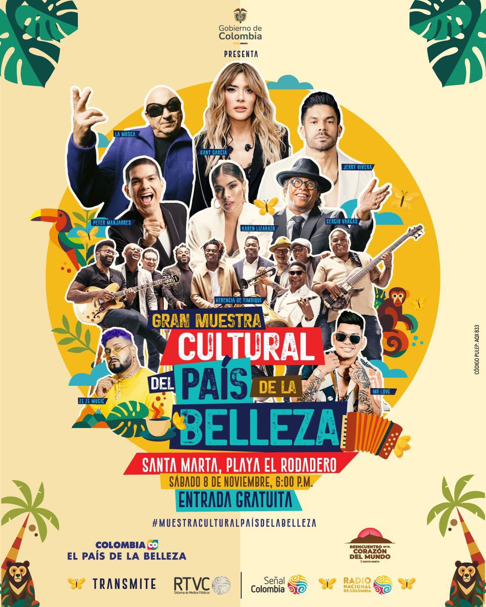 #PaísDeLaBellezaXRTVC
A pocas horas del concierto del País de la Belleza. No se lo pierdan por <a href="/SenalColombia/">Señal Colombia</a> .