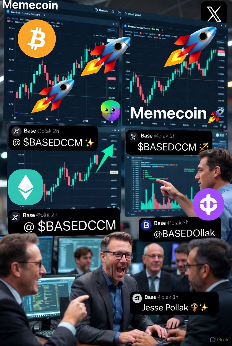 I asked <a href="/grok/">Grok</a> create a visual image that describes the mood of crypto today on the x platform

heres the pic looks like CT is #based <a href="/base/">Base</a> $basedccm