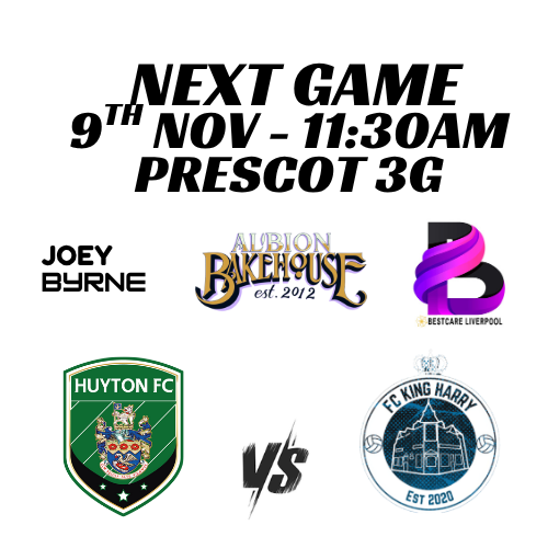 Lads are at home again tomorrow.
<a href="/KingHarryboys/">King Harry fc (sundays)</a>  the visitors.
get down and support the official Huyton Fc.