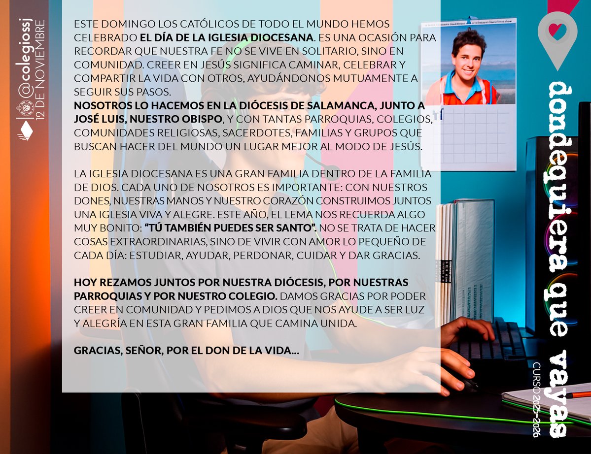 #OraciónDeLaMañana #12deNoviembre Sobre el #DíadelaIglesiaDiocesana: tú también puedes ser santo...