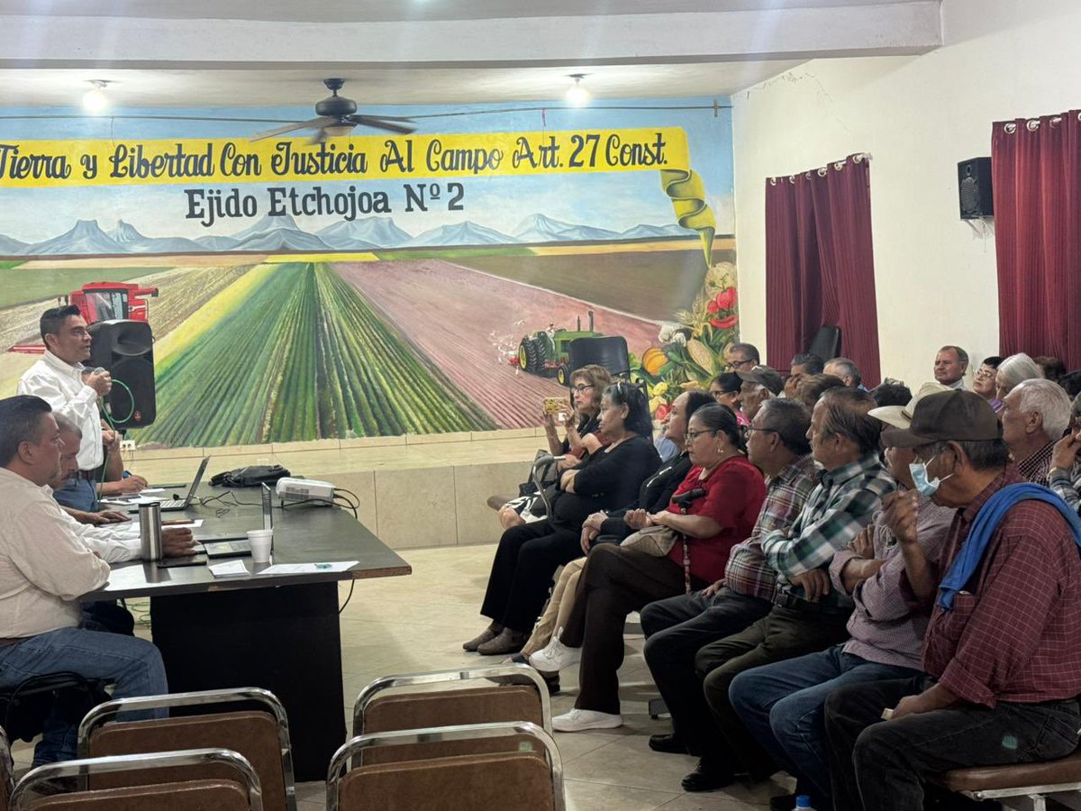 El Prof. José Alberto Rodelo, Srio. de Vivienda y el Prof. Reynaldo Félix Nieblas, Srio. de Organización VII, se reunieron con jubilados de Etchojoa, para proporcionar información detallada sobre créditos de vivienda FOVISSSTE y se ofreció atención personalizada a los asistentes.