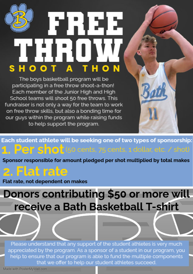 Please consider sponsoring one of our players! 
Contact any player or coach for more information!