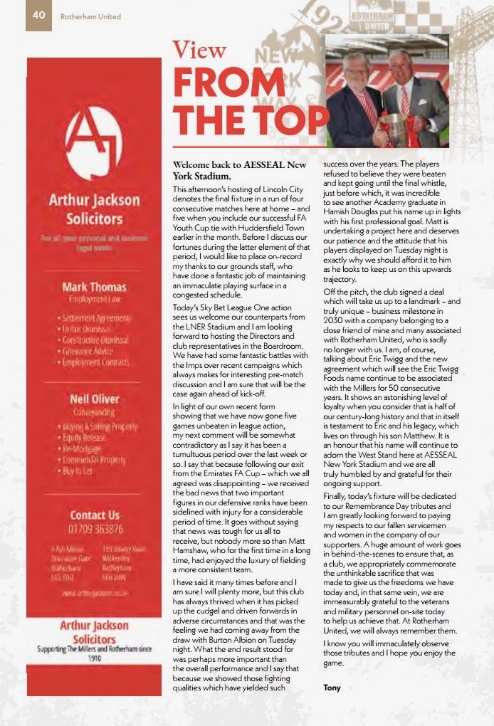 Some articles from today’s #rufc programme, to commemorate our partnership extension with the Millers. 
Special thanks to <a href="/coakley_steve/">Steve Coakley</a> &amp; <a href="/Toddy024/">Sam Todd</a> UTM ⚽️