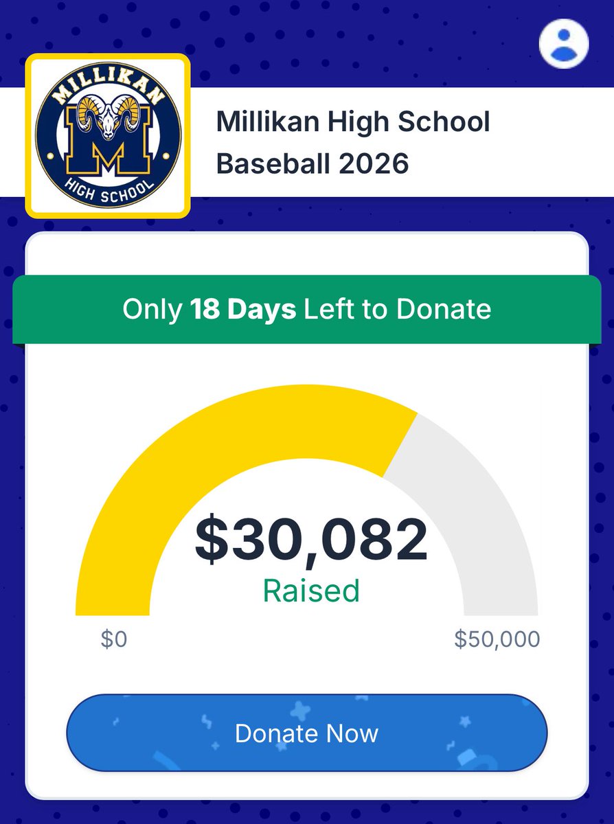 MHSRAMBASEBALL's tweet image. Hey Rams baseball fans! 🏆 Your amazing support is vital to keeping our program thriving! 🙌 Let’s hit our fundraising goal together! 💪 Donate here: raise.snap.app/donate/millika…
Thank you for believing in us! Let’s go, Rams! ⚾️💙
