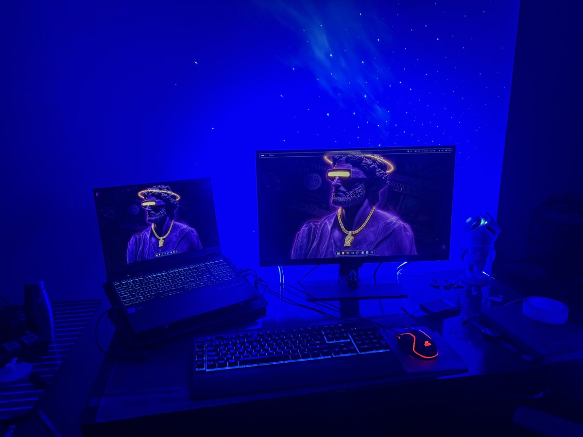 iamtsajeet's tweet image. How’s my desk setup?