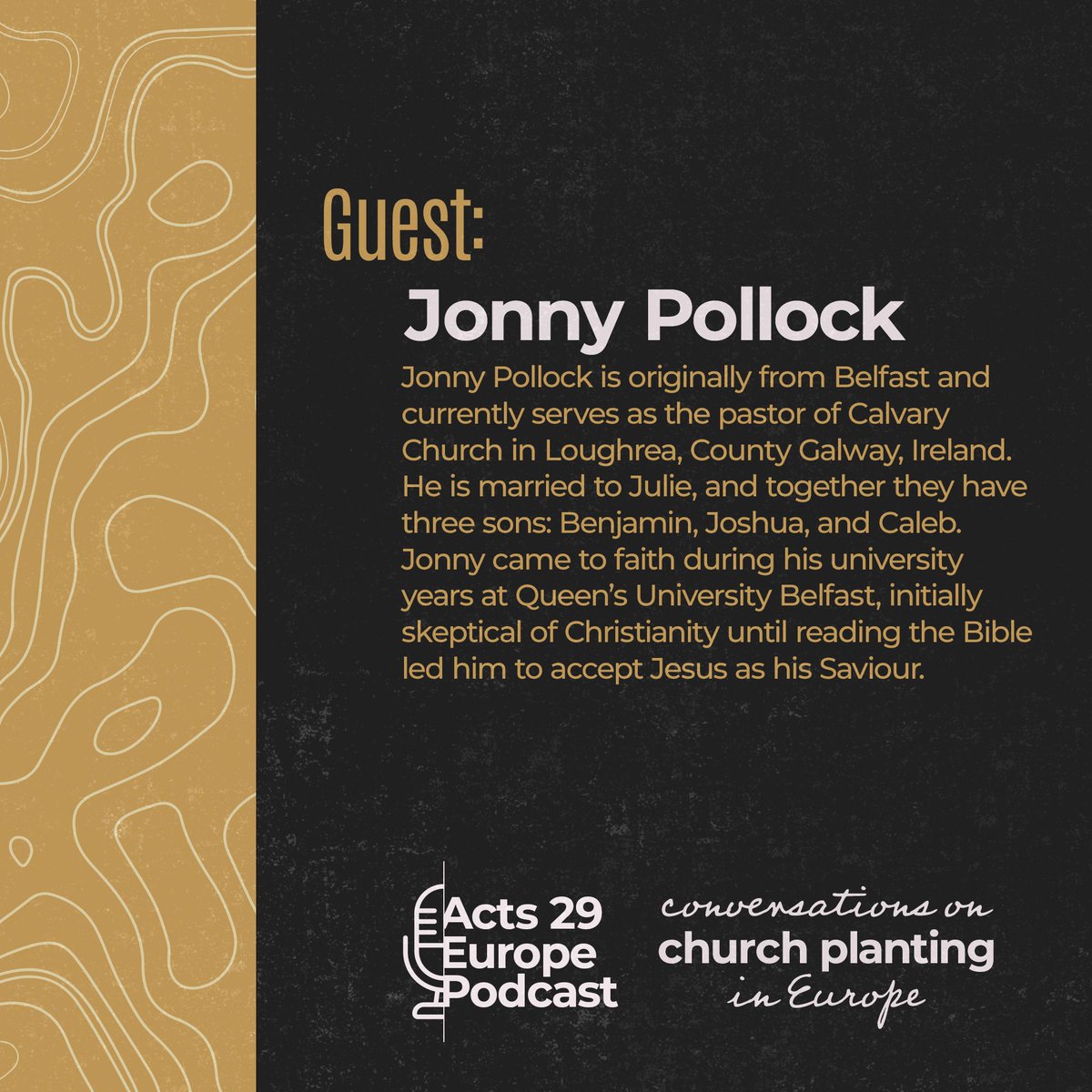 S5E2 of our Acts 29 Europe Podcast is out - "Making It Simple" with Jonny Pollack and Philip Moore.
This episode explores the importance of prayer in ministry, why it is essential for church planting, and the struggles many face in prioritizing it.
acts29europe.simplecast.com/episodes/makin…