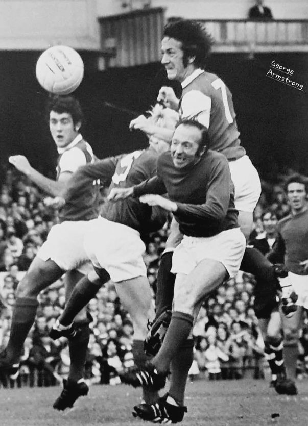 GEORGE ARMSTRONG of <a href="/Arsenal/">Arsenal</a> , rises above them all ...great picture 
<a href="/touchofpowder7/">Jill Armstrong</a> <a href="/Wrightie7/">Nancy Wright</a>