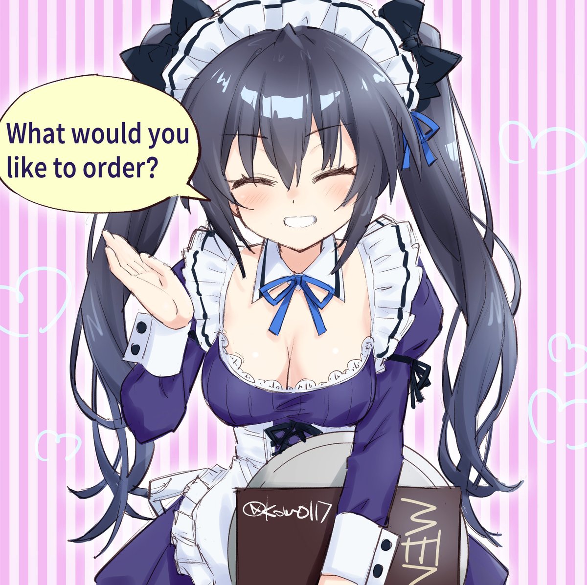 ご注文はうさ…何になさいますか？🥧
（ワンドロのつもりで描いてたんだけど……