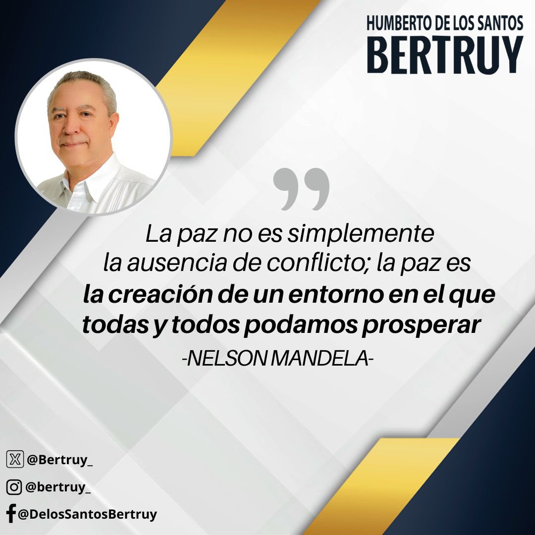Hoy es un buen día para ser felices y para trabajar por una sociedad y una cultura de paz, con un entorno en el que todas y todos podamos prosperar. 

#LaFraseDelDía #FelizFinDeSemana
#Paz  
#Sociedad
#Progreso 
#Villahermosa 
#Tabasco
#Bertruy