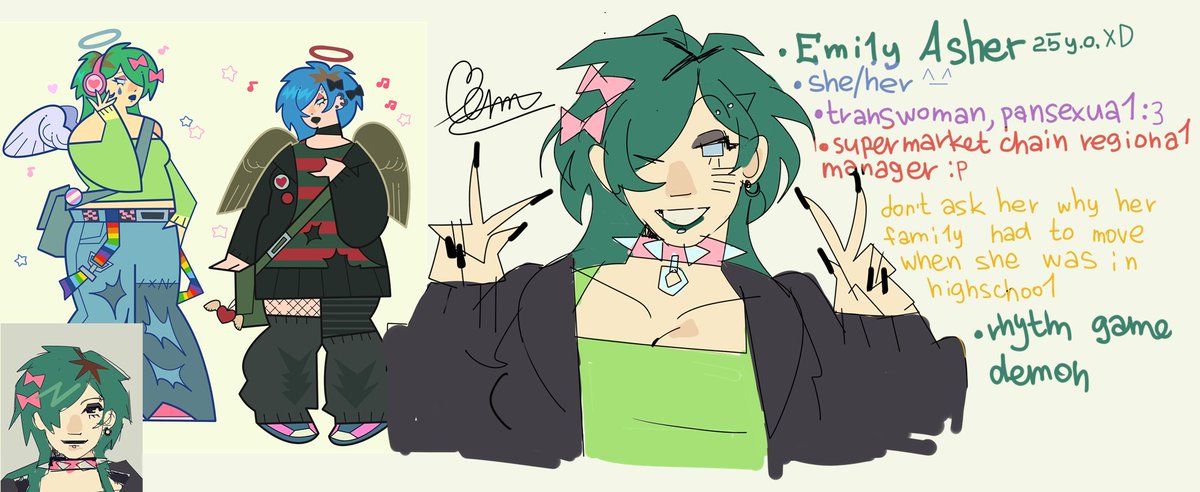 mmrllsr's tweet photo. messy little oc guide. "who asked" idc https://t.co/kJhtO8IwDt
