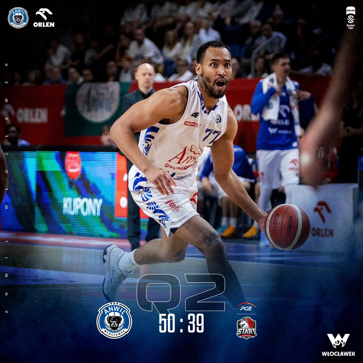2Q 🏀

50 | ANWIL 
39 | PGE START
#plkpl