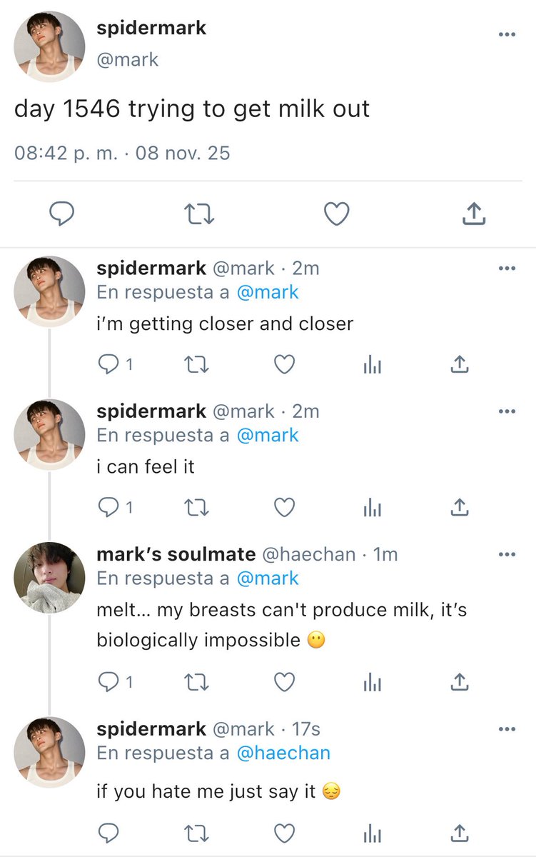 ninethusiastic's tweet photo. #mahae #markhyuck 

at least he’s trying… https://t.co/CCquqgxrnq
