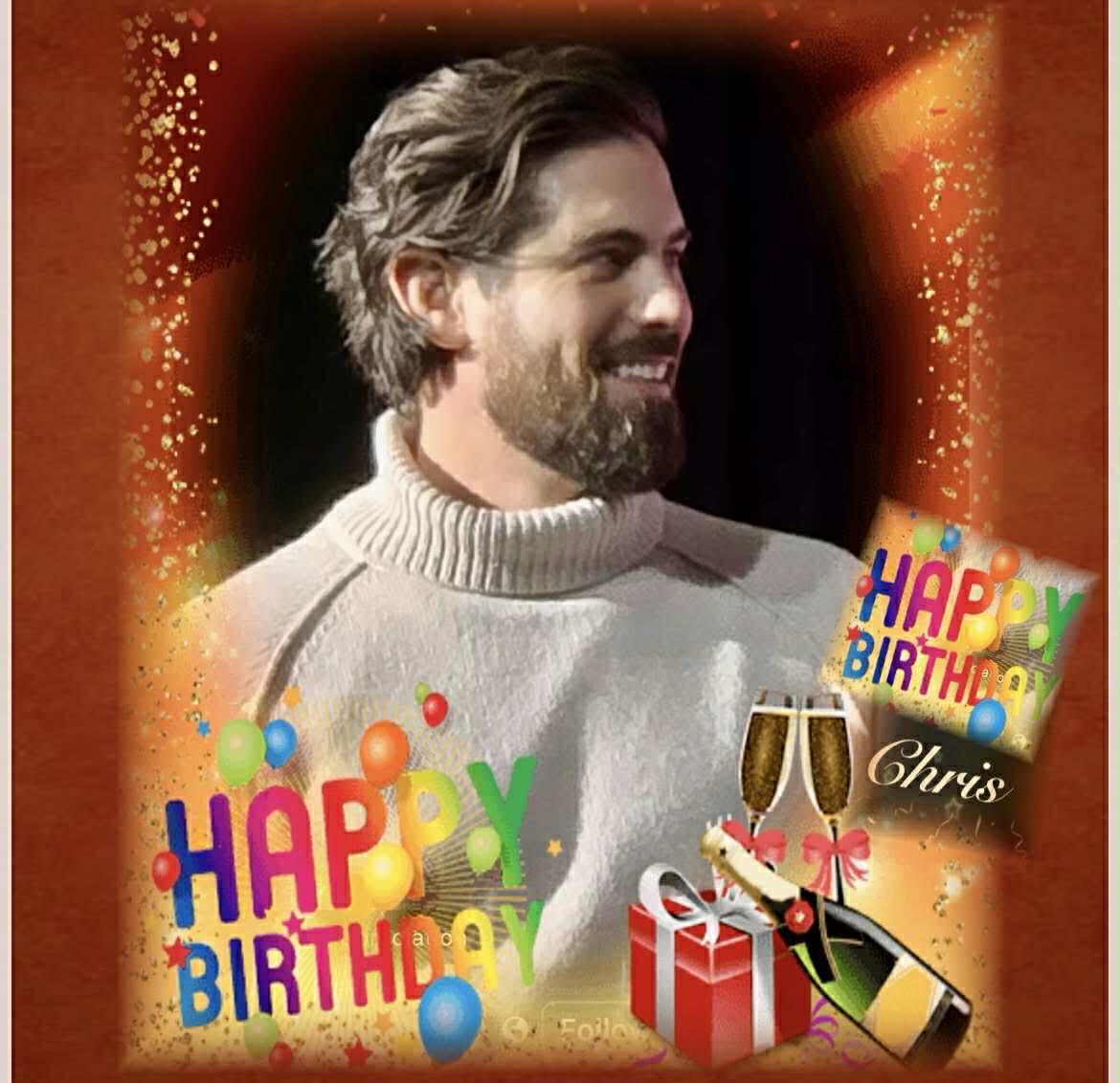 May this year bring you new adventures, creative fulfillment, and moments of peace that satisfy your heart's desire. Keep shining your light, on screen and off. The world is better for it.
#HappyBirthdayChris #ChrisMcNally 
<a href="/ChrisMcNally_/">Chris McNally</a> <a href="/hallmarkchannel/">Hallmark Channel</a> <a href="/MichelleVicary/">MichelleVicary</a> 
PC: WD