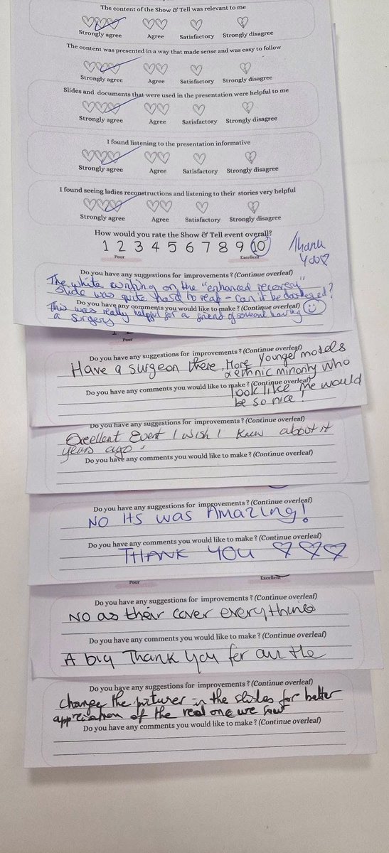 Our last ‘show &amp; tell’ information event for this year today @ St Thomas’ was well attended this morning! Thank as always to our lovely models, volunteers and Breast Reconstruction CNS Mariamma. We couldn’t do it without you. We will be back in February 2026 at this location 💗