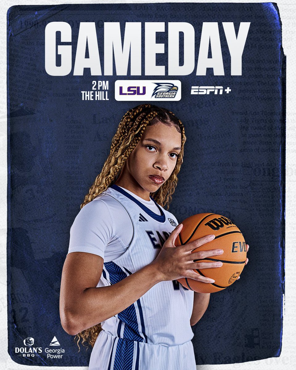 𝗧𝗔𝗞𝗜𝗡𝗚 𝗧𝗛𝗘 𝗦𝗧𝗔𝗚𝗘 🎙️

🆚 #5 LSU
⏰ 2 PM
📍 Statesboro || The Hill
📺 GSEagles.com/WBBStream
📊 GSEagles.com/WBBStats

#HailSouthern