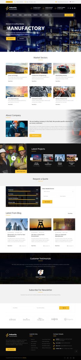 WPWebMadness's tweet image. Induscity - Factory and Manufacturing Website Design
Want that design, Contact me.

#WebDevelopment #webdesignanddevelopmentcourse #webdesigning #WebsiteDesign #ResponsiveDesign