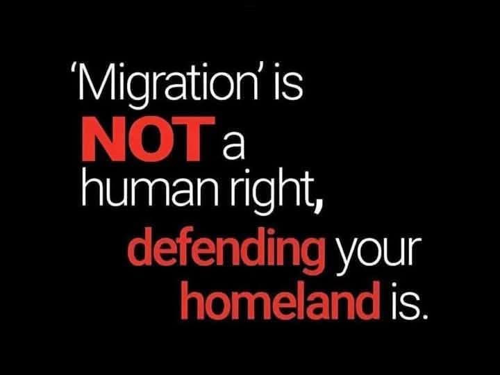 Defending our homeland is our right, not illegals coming into our country.
