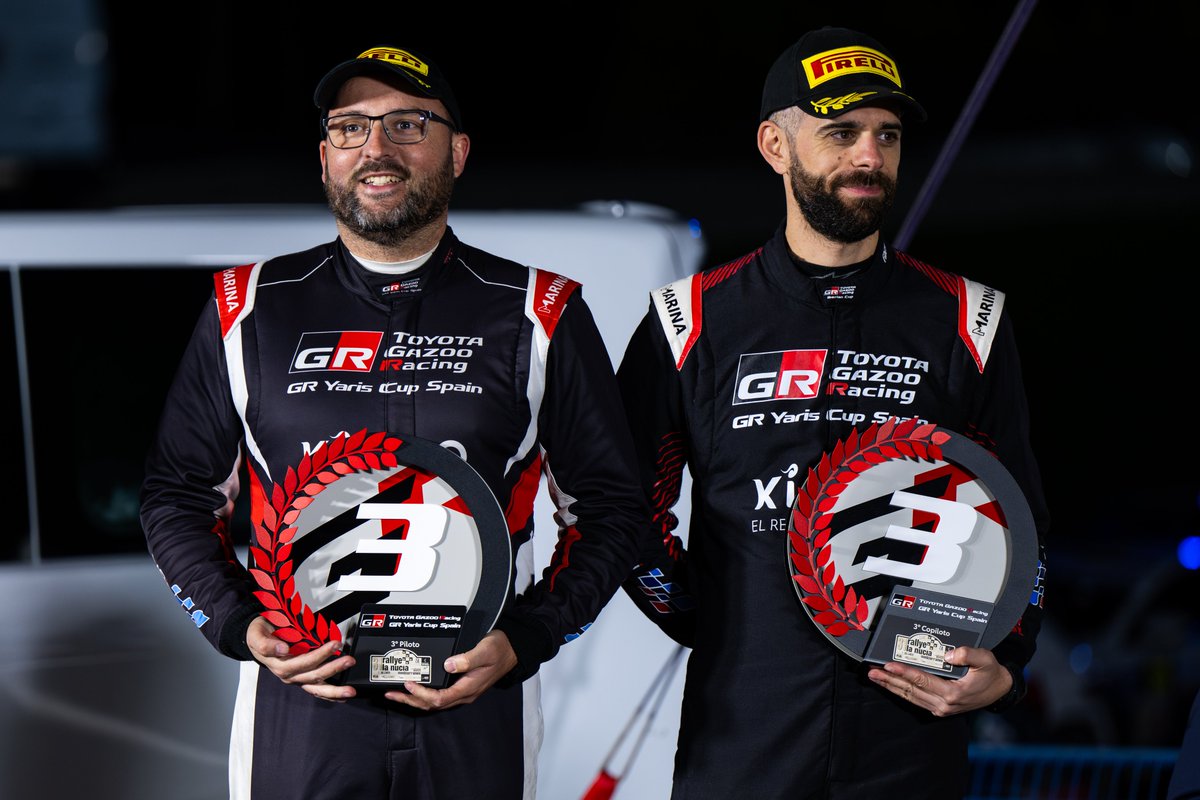 TGR_Spain's tweet image. Un último podio 🥇🥈🥉 para cerrar el año. Llegó el momento de celebrar una temporada de la #GRYarisCupSpain inolvidable. 🍾

#ToyotaGAZOORacing #MSISpain