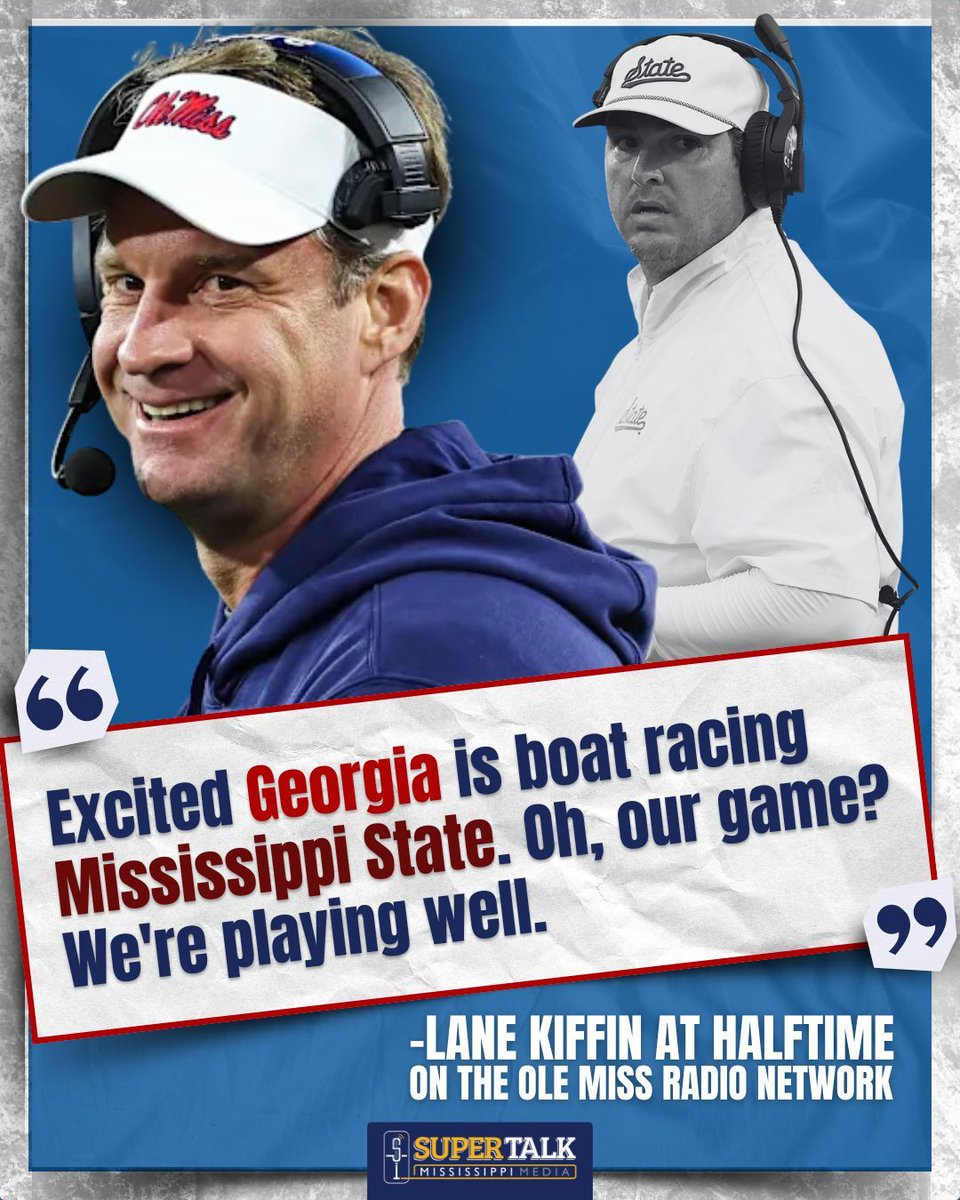 SportsTalkMiss's tweet image. Lane stirring it up at halftime...