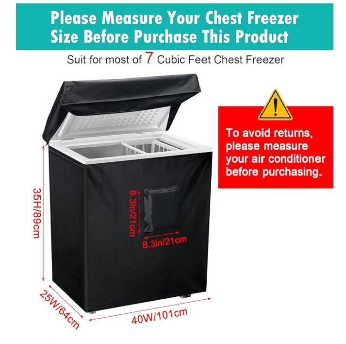 babaeleye's tweet photo. The solution? The Luxiv Waterproof Chest Freezer Cover — a tough, protective cover with a perfect fit, zipper pocket, and secure strap. Keep your freezer clean, protected, and running smoothly.
👉 Buy yours here: https://t.co/ScscgCXCrI https://t.co/CNNqo9OJZs