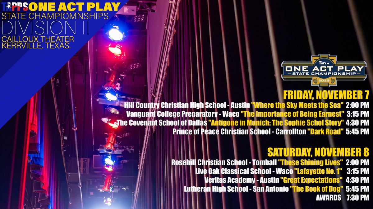 TAPPS One Act Play tweet media