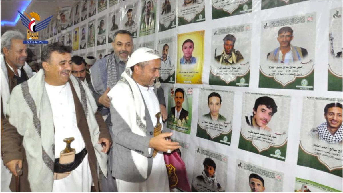 Late middle-aged Houthi warlords visiting a photo of boys &amp; young men killed fighting for the group. Their smiles &amp; laughter say everything you need to know about the Houthis’ leadership &amp; their utter disregard for the lives they destroy.
link to news on Houthi saba news below