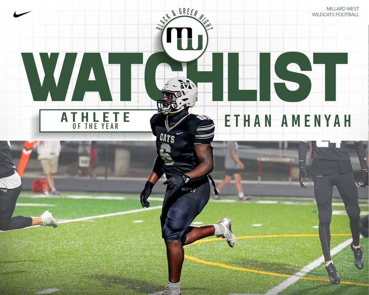 Another Black &amp; Green Night watchlist member is <a href="/amenyah_ethan/">Ethan Amenyah</a>. A true senior leader, multi sport athlete, and big presence on the defensive front. Watching his progression over four years has been fun.