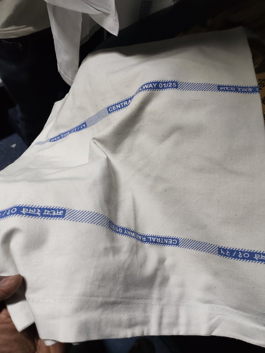 mukul_vikram's tweet photo. @indianrailway__ @RailMinIndia @WesternRly @Central_Railway  train no 11080 pnr 2144860032, 2940652330 all the linens provided are used and soiled. They have shown several packs all are in same condition. https://t.co/6ZLTTqVo6W