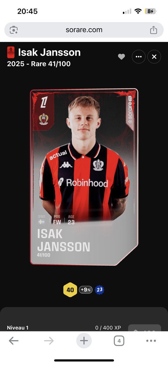 NFTFOOT14's tweet photo. 🚨 GIVEAWAY#3 SPÉCIAL LIGUE 1+🚨 
POUR SUCRÉ VOTRE WEEK-END,
J’OFFRE JANSSON RARE 🔴+ JANSSON LIMITED 🟡 🦅
Pour participer ⬇️
LIKE+RT+FOLLOW @NFTFOOT14 
Mon lien si tu n’ai pas inscrit 
https://t.co/6izOnxNjIM… 
Merci à tous 🙏🏼
@sorare
@NFTFOOT14 https://t.co/Ig6eEk5roo